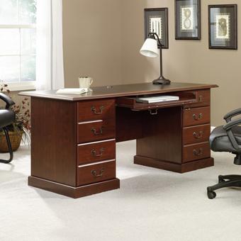 Sauder Heritage Hill 402159 Double Pedestal Executive Desk